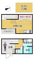 Crecia古市橋駅南の物件間取画像